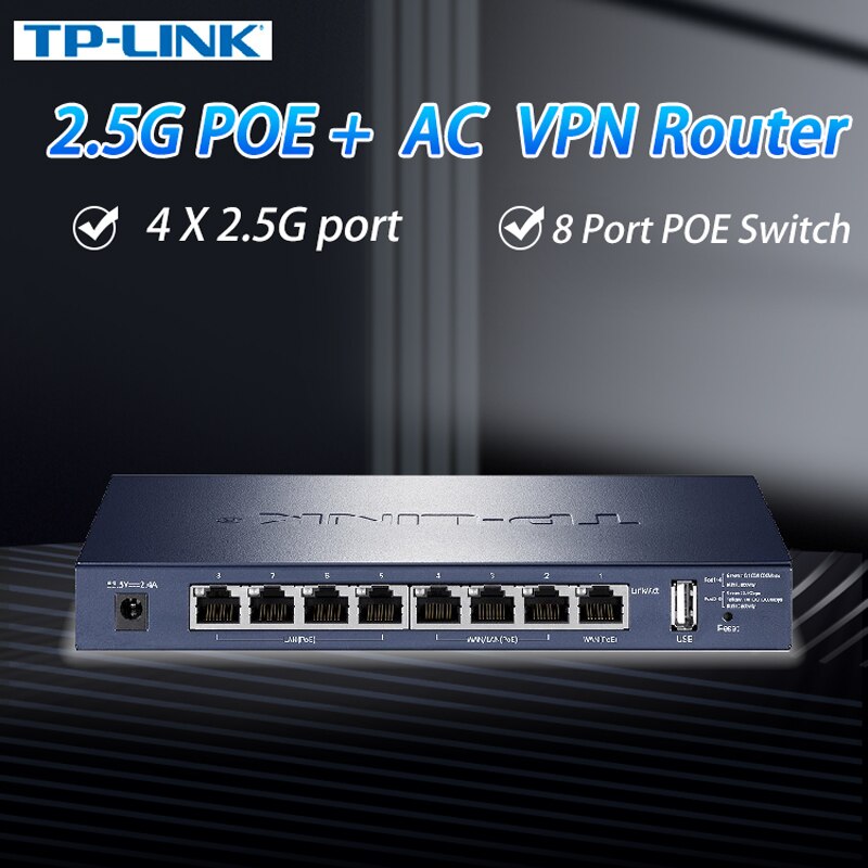 TP-LINK 2.5G POE ġ AP Ʈѷ 2500MbpsAC  VPN  POE ü  WiFi ޽ Ʈŷ